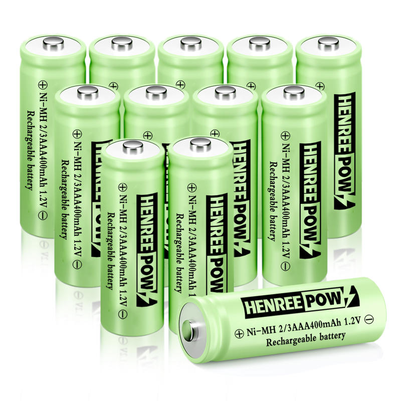 Henreepow 1.2V 600mAh AA Ni-MH oppladbare batterier