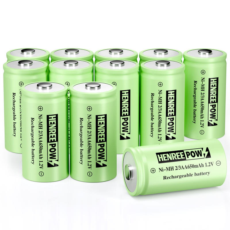 Henreepow 1.2V 600mAh AA Ni-MH oppladbare batterier