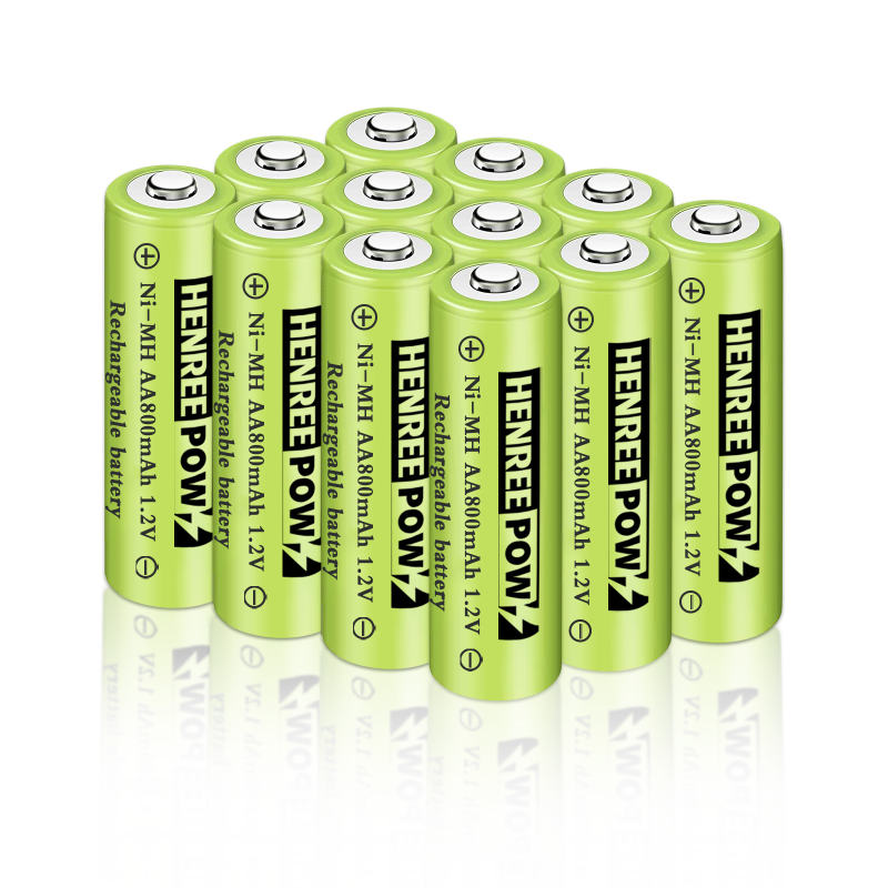 Henreepow 1.2V 600mAh AA Ni-MH oppladbare batterier